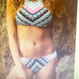 High neck halter top